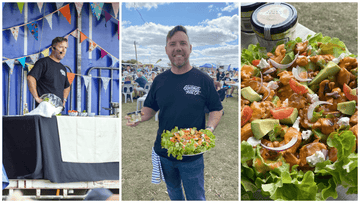 New York Buffalo Chicken Loaded Salad - Summer Land Camels