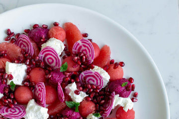 Persian Feta & Watermelon Salad with Lime Vinaigrette - Summer Land Camels