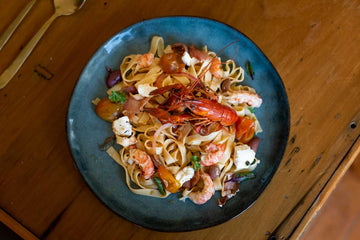 Summer Land Feta Pasta with Crayfish - Summer Land Camels