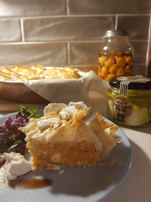 Vegetable Pie with Camel Milk Persian Feta - Summer Land Camels