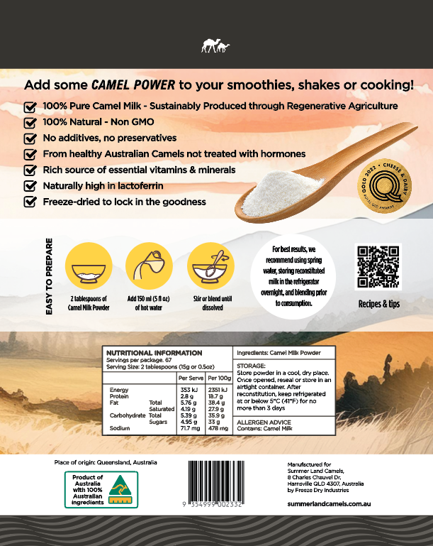 Camel Milk Powder 35oz (1kg)