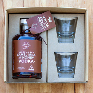 Barrel - Aged Camel Milk & Honey Vodka Gift Set - Summer Land Camels