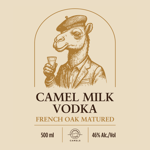 Camel Milk Vodka - French Oak Matured 500ml - Summer Land Camels
