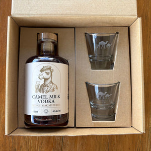 French Oak Matured Camel Milk Vodka Gift Set - Summer Land Camels